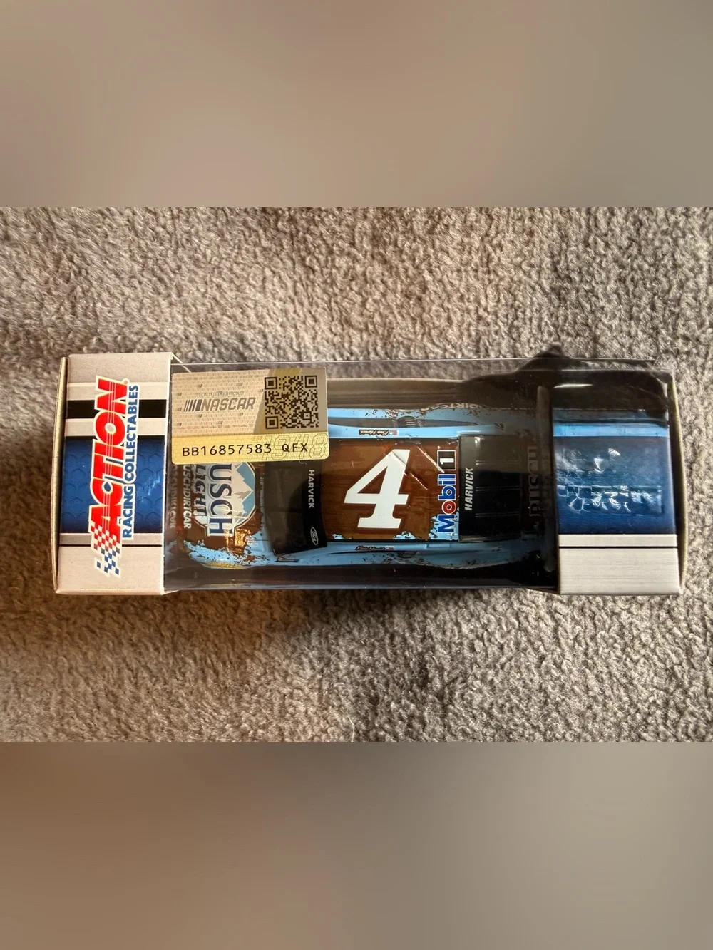 Kevin Harvick #4 Busch Light Blue Die-Cast Collectible Car